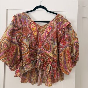 Colorful Paisley Women's Blouse